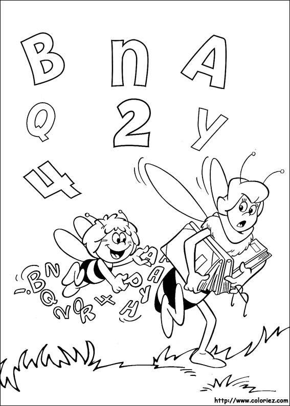 Maya the Bee coloring picture